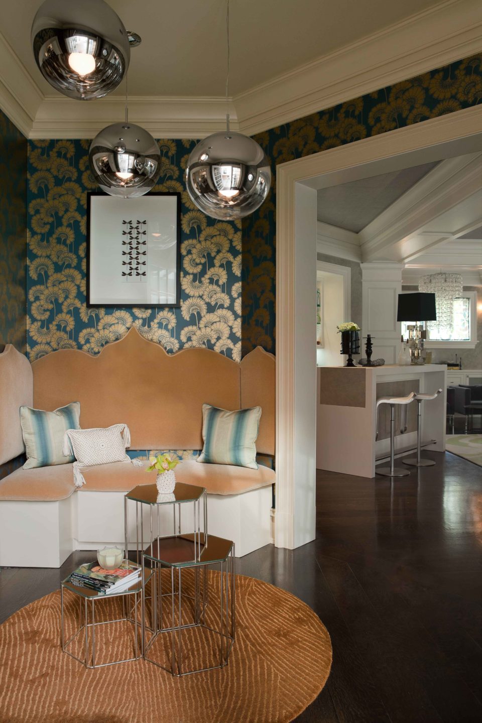 Nicole-Fuller-Interiors-Dutchess-Suffern-Estate-sitting-room-table-chairs-hallway-new-york-interior-designer